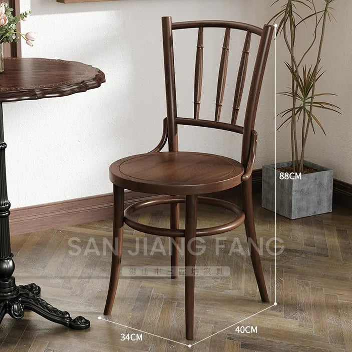 American Retro Cafe.   Solid Wood Table and Chair Combination  for Small space or Restaurant.