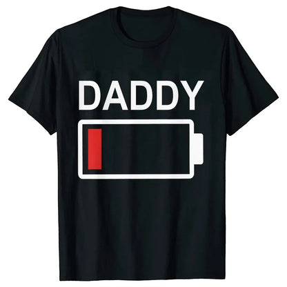 Battery Print T-Shirt Daddy,  Mommy,  Daughter,  Son,  Baby, Matching Family Clothes, Dad Mom and Me,  Kids , Baby Classic Tees