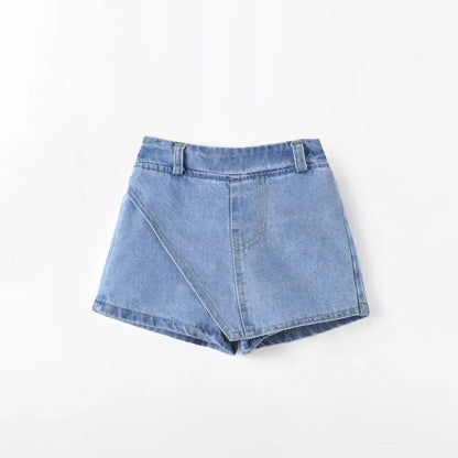 Shorts for Girls.  Blue, All-matching ,  Children Denim Skirt,  Pants, Fashion Jeans, Summer Casual Teen Short Pants (10 /12 /14 Years)