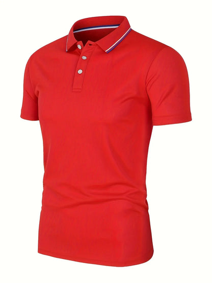 Sale on Men's Summer Casua, l Breathable, .Comfortable Polo Shirt.  Solid Colors, High Quality Short Sleeve Shirt