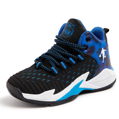 Children‘s Basketball Shoes, Non-slip, Breathable Basketball Training Sneakers,  Lace-up Boys Girls Basketball  Athletic Shoes