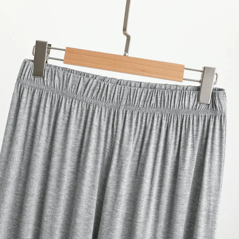 Large Size Men Pajama Pants of Modal Anti-Mosquito fabric.  Home wearand outside.  Also Loose Leisure Sleeping Pants.