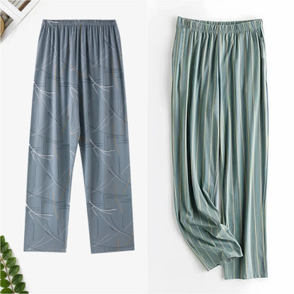 Pajama Pants.  Men's Summer wear.  Thin  and Loose in Large Size Trousers.  Home Pants