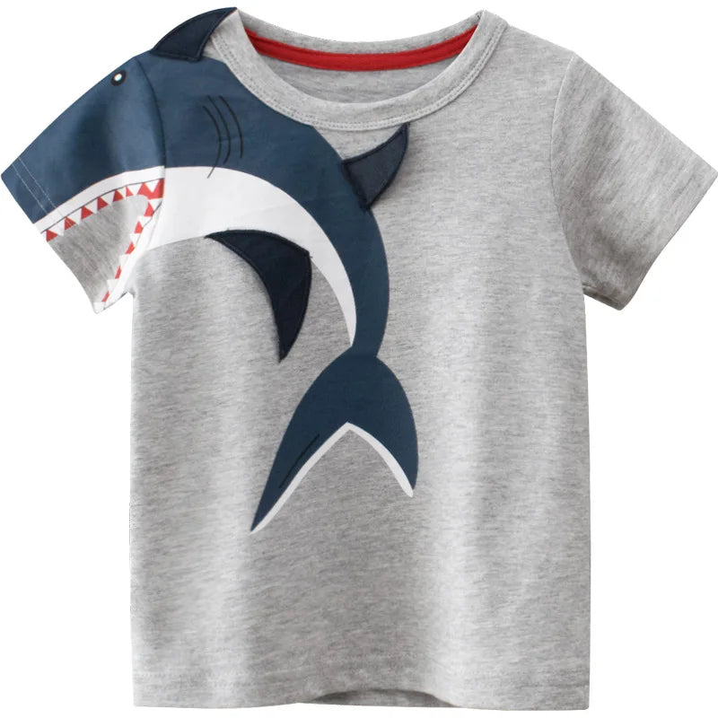 Children Short Sleeve T-shirts Version,  Kids Clothing,  Boy Baby Cotton Tees, 2-9 Years, Summer  Tops
