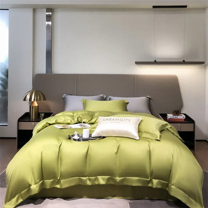 Dreamreal Pure Bamboo Bedding Set for Hotel Home Luxury Organic Bamboo Duvet Cover Fitted Bed Sheet Sets Pillowcase Cooling Soft