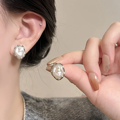 Stainless Steel Gold Color Circle Hoop Earrings for Women Simple Cubic Zircon Double Ring Earring Cartilage Piercing Jewelry