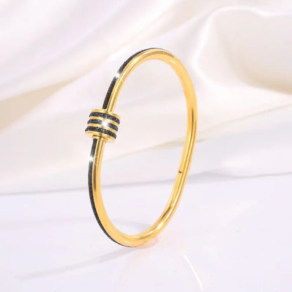 5/1pcs Black Zircon Inlay.  Series  of Stainless Steel Bracelets for Women /Men Fashion  Stacking Jewelry Gift Great item for MOTHERS DAY Gift