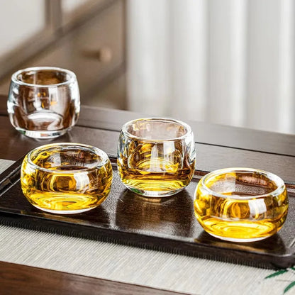 Crystal Glass Thickened Single Cup of High-grade Health Tea Cup 100ml  or Shot Glass