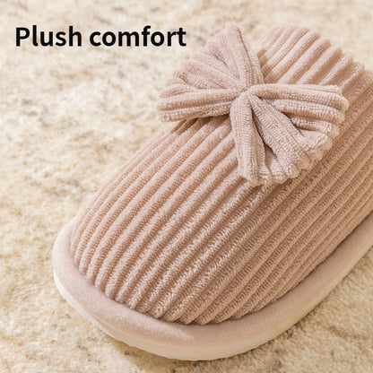 Women's Bow Slippers Fall/Winter/Spring. Lightweight and Comfortable, Soft and Warm  for  your Home.