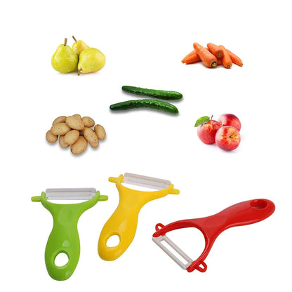 Ceramic Peeler  in 4 Colors.   Vegetable and Fruit,  Potato, Carrot, Cucumber, Etc.
