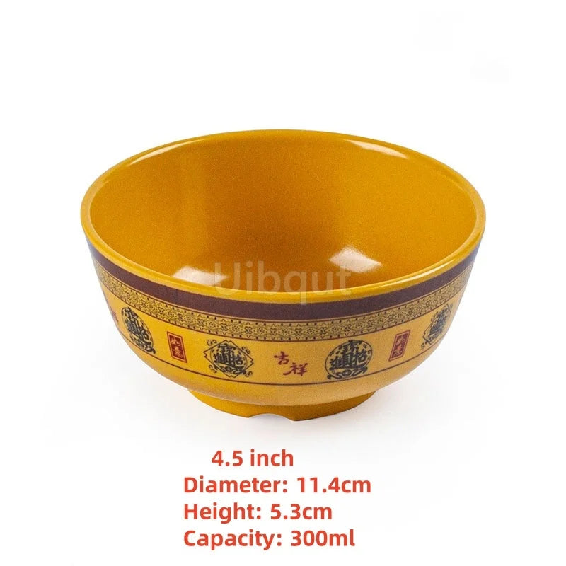 4.5 -5 inch 2 -10 piece set,  Break resistant Melamine Bowl for Thickened Flower Rice Soup or snacks.