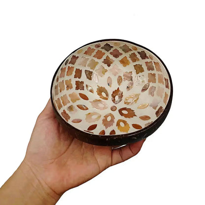 Handmade Alien Coconut Shell Bowl, Inlaid Shells, Wood Bowl,  Storage, Salad Bowl,  Key Storage,  Tray, Home Decoration, Hand Wash!!!