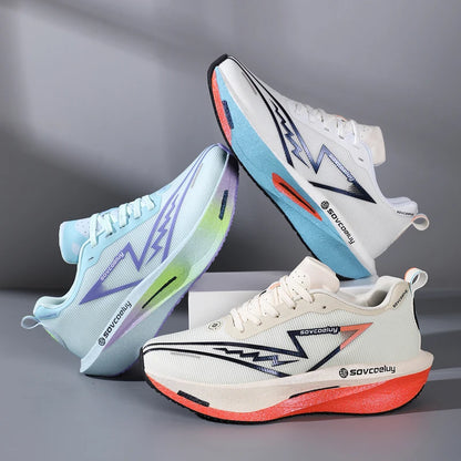 New Four-Seasons,  Versatile,  Non-Slip,  Shock-Absorbing Technology,  Carbon Plate Sports,  Casual Shoes Running , Fitness  Unisex.  Great availability except for WHITE with BLUE Sole, sizes 44 and 4.  These 2 sizes with WHI