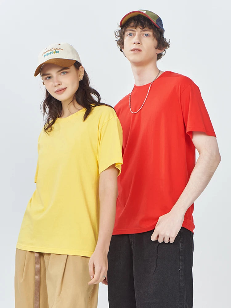 100% Cotton Solid T-shirts for Men / Woman, older Teens, Short Sleeve Fashion Brand Trend,  Casual Soft Clothing Tees,  Customized Products,  Summer Tops, ,
