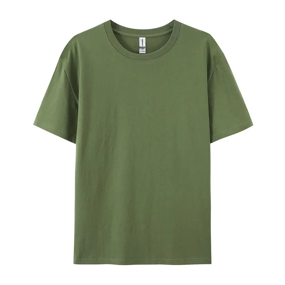 100% Cotton Solid T-shirts for Men / Woman, older Teens, Short Sleeve Fashion Brand Trend,  Casual Soft Clothing Tees,  Customized Products,  Summer Tops, ,