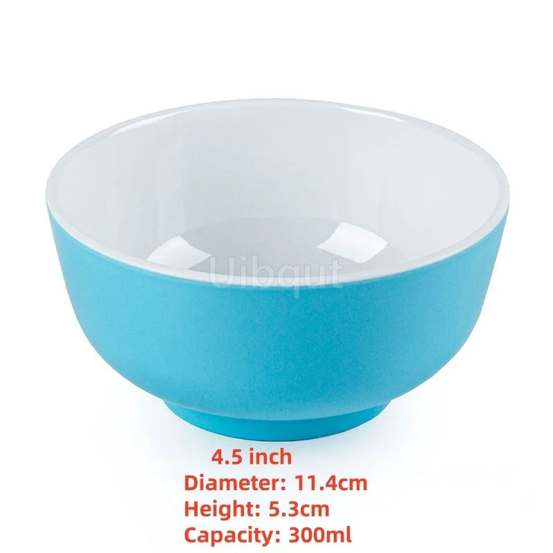 4.5 -5 inch 2 -10 piece set,  Break resistant Melamine Bowl for Thickened Flower Rice Soup or snacks.