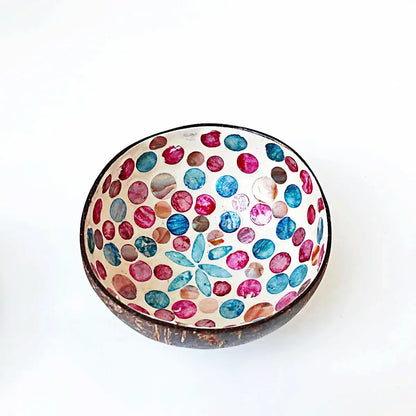 Handmade Alien Coconut Shell Bowl, Inlaid Shells, Wood Bowl,  Storage, Salad Bowl,  Key Storage,  Tray, Home Decoration, Hand Wash!!!