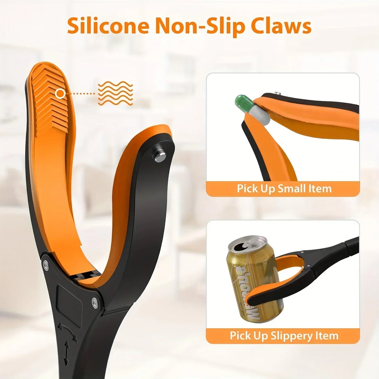 Garbage Picker Gripper With 360 ° Rotating Clip, 32 Inch Lightweight, Heavy-Duty Gripper, Grabbing Tool
