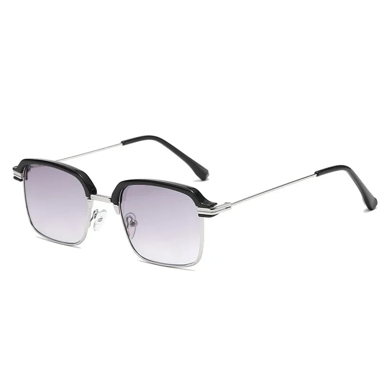 2-in-1 Popular Metal Bifocal Presbyopia Glasses, with Anti-Blue Light Reading Glasses/ Sunglasses for Both Near and Far Use