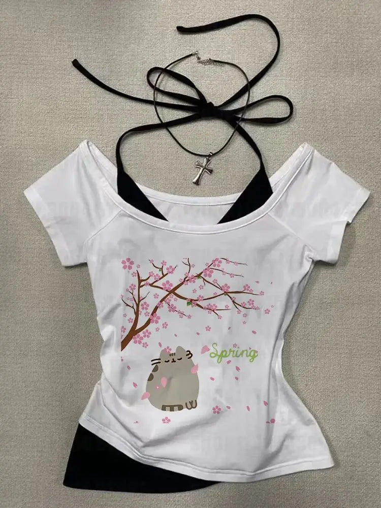 Girls Slim Tops Streetwear  Fit Tank Tops,  Vintage Graphic Womens /girls Summer Tank