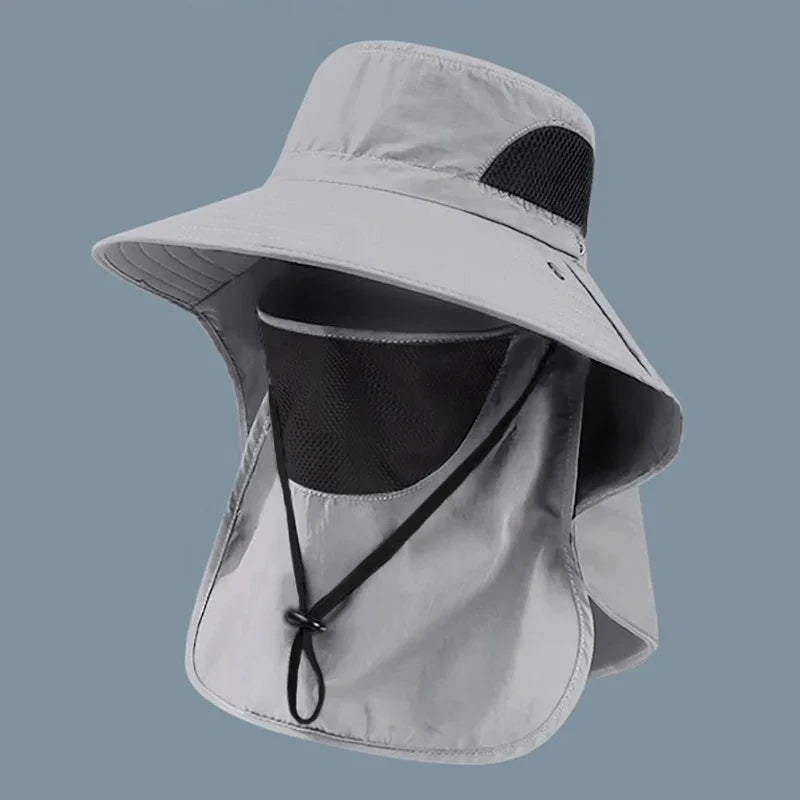 Summer Sun Hats, UV Protection for  Outdoor Hunting,  Fishing Cap For Men /Women Hiking, Camping,  Visor Bucket Hat Neck Flap, Fisherman Hat