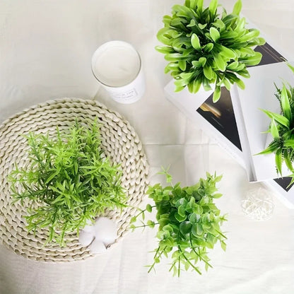 Potted Artificial  Bonsai Plants, Indoor/Outdoor Decorations.