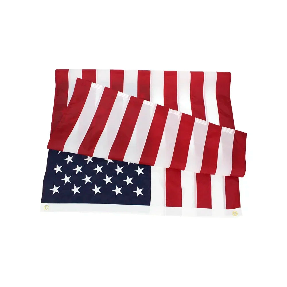 Heavy Duty US 3x5 Feet Waterproof Nylon.  ""Embroidered Stars"  and  "Sewn Stripes" ,  USA/ American Flag