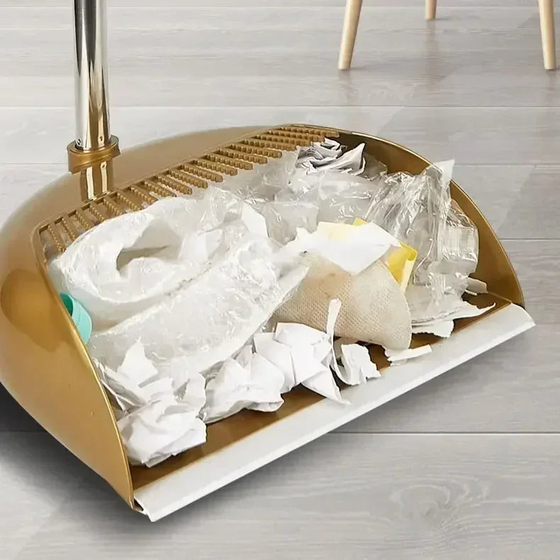 Sweeper/Wiper for Floors.  Home Accessories Sweeping, Dust Brush,  Multifunction Magic Broom and Plastic Dustpan Set.