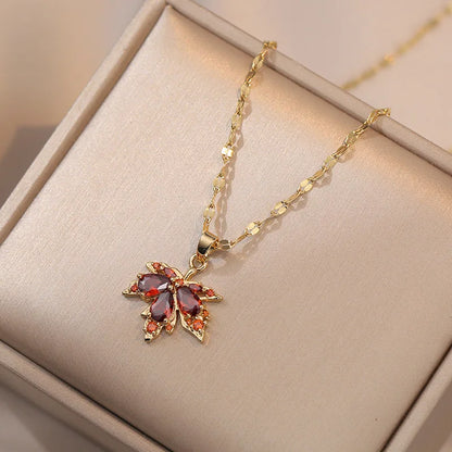 Exquisite Micro Inlaid Zircon Butterfly Tassel Necklace For Women and MOTHERS DAY Gift.   Stainless Steel,  Clavicle Choker Jewelry