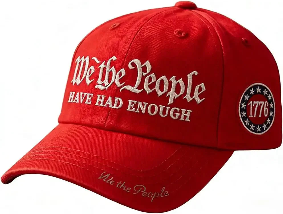 Vintage 250th Anniversary USA We The People Have Had Enough Baseball Cap for Men Women Adjustable Strapback