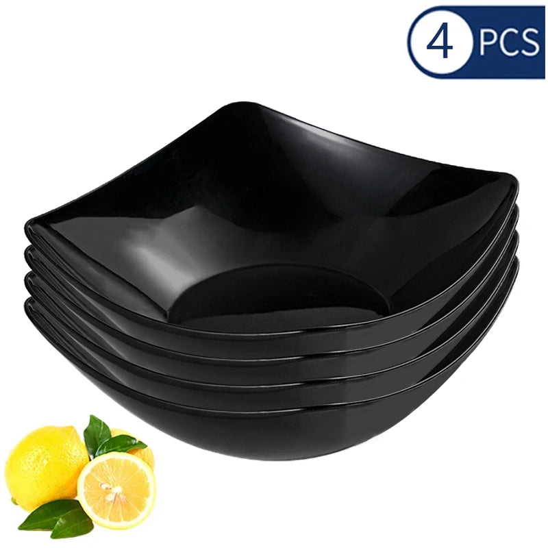 2/4/6pcs Nordic creative style special-shaped four-legged bowl,  suitable for serving.