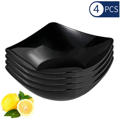 2/4/6pcs Nordic creative style special-shaped four-legged bowl,  suitable for serving.