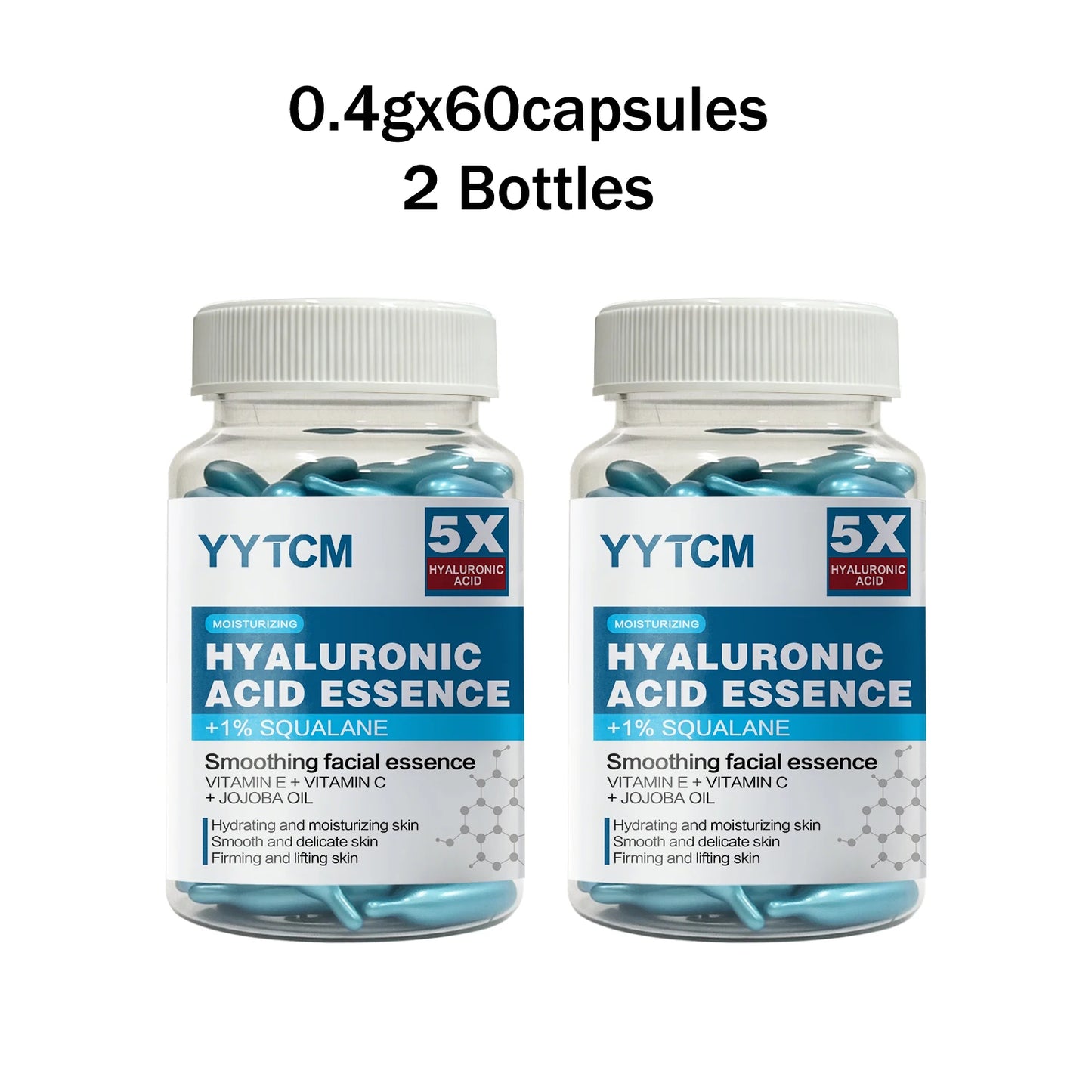 Hyaluronic acid for deep moisturizing capsule essence, deep moisturizing and brightening skin essence (0.4gx30 capsules)/bag -1 bag.  Beautiful skin for Special Occasions AND Everyday