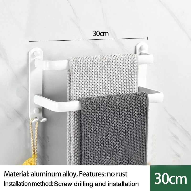 Single-layer/Double-layer/Triple-layer Towel Holder, Towel Storage,  Towel Rack  for Bathroom/Kitchen. Multi-layer Wall-mounted Towel Rack