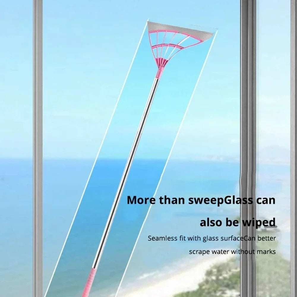 Silicone Scraper Broom. Magic Wiper,  High Place Glass Wiper,  Floor Mop.