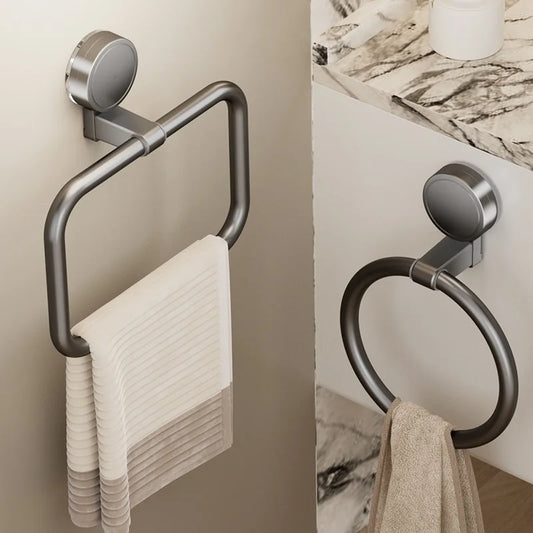 No Need To Drill,  Suction Cup bathroom towel ring,  Kitchen towel rings, toilet wall hanging hand towel ring,