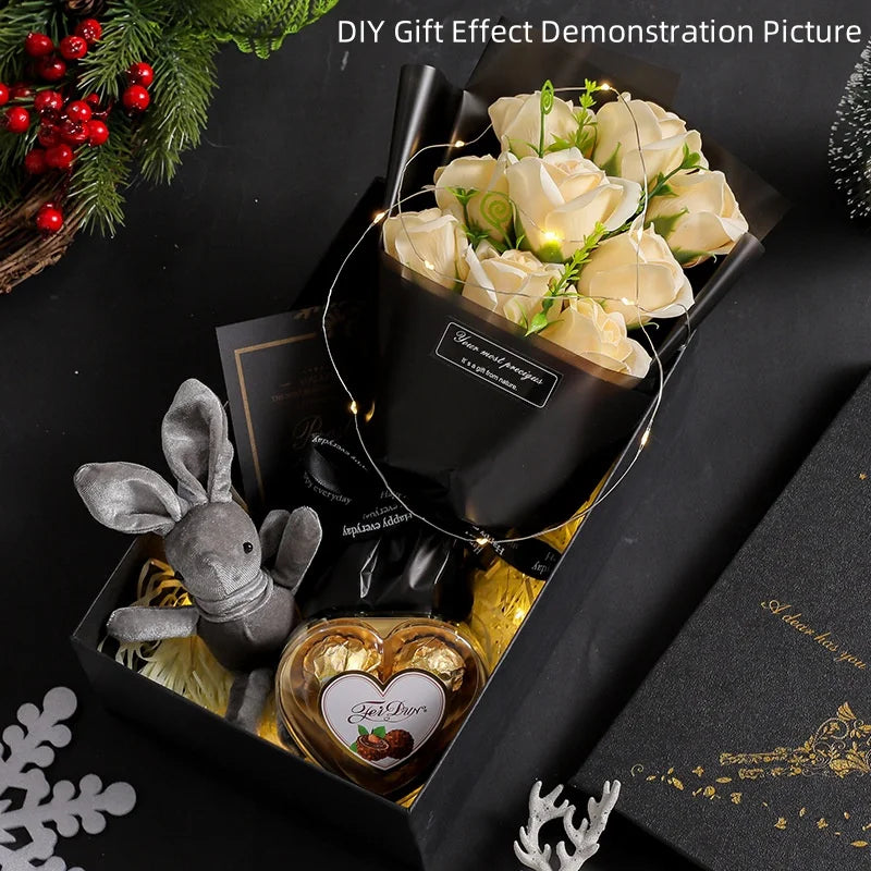 // Heads of Soap Flower Roses for Bouquet of  Artificial Flowers for  MOTHERS DAY GIFT, Christmas /Wedding /Birthday Party /Valentine's Day DIY Gift Home Decoration