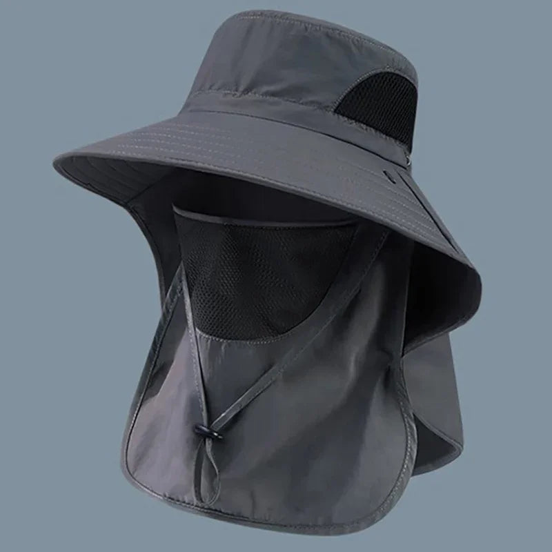 Summer Sun Hats, UV Protection for  Outdoor Hunting,  Fishing Cap For Men /Women Hiking, Camping,  Visor Bucket Hat Neck Flap, Fisherman Hat