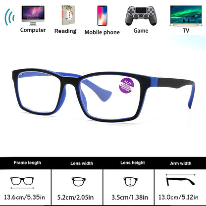 2PCS Reading Glasses For Men And Women.   Spring Hinge Eyeglasses with Blue Light Blocking.   Eyewear HD Lenses Comfortable.  For Reading Glasses only the 250 is  gone.  EVERY OTHER NUMBER is VERY Available.