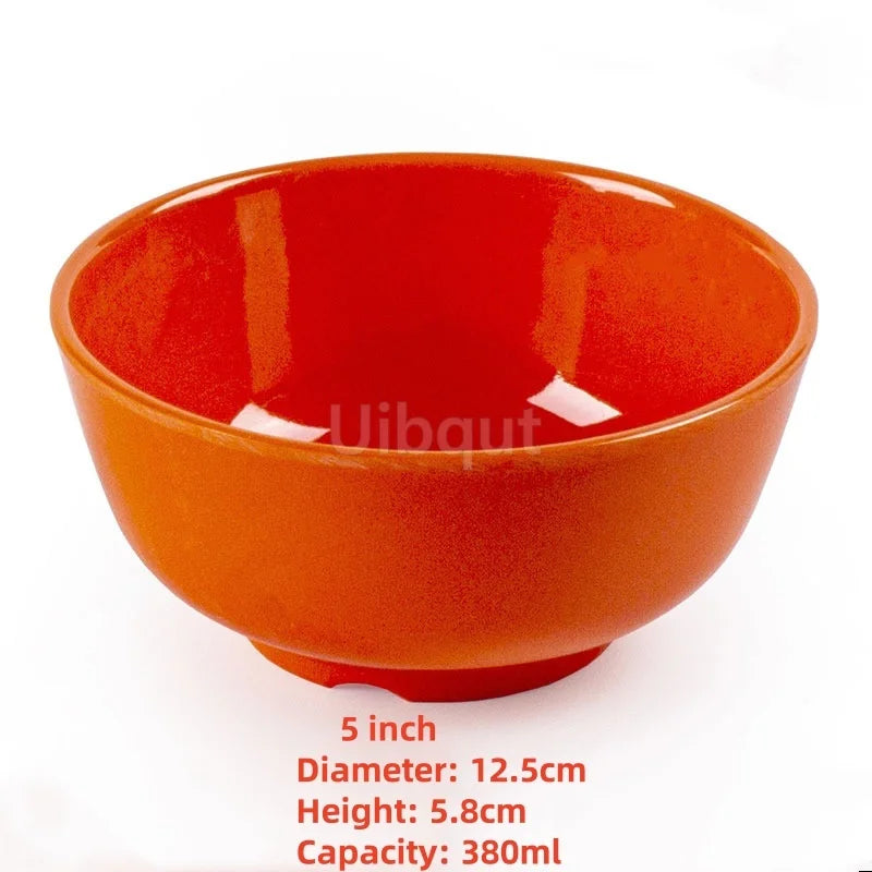 4.5 -5 inch 2 -10 piece set,  Break resistant Melamine Bowl for Thickened Flower Rice Soup or snacks.