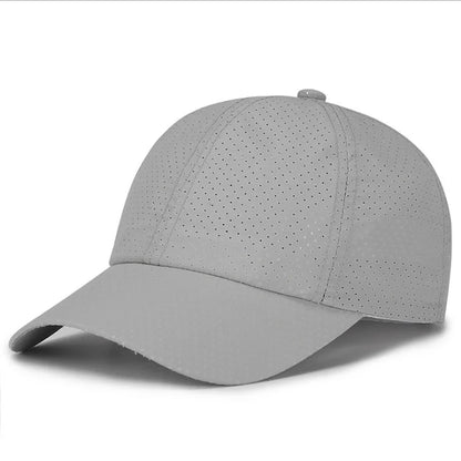 New Summer Men /Womens Snapback Quick Dry Mesh Baseball Cap /Hat .   Adjustable outdoor hat.  BLACK, WHITE,  LT GRAY Then Dk. GRAY.   Red is gone and the 4 that  are  left are from Most to Least