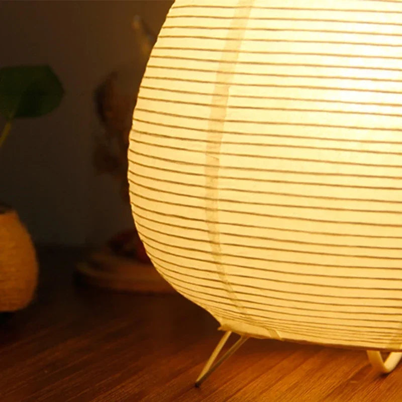 Japanese Lantern Led Table Lamp,  Living Room,  Bedroom Bedside.  Rice Paper Light.