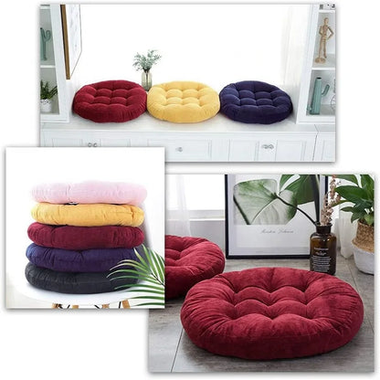 Round,  Large Floor Pillow for Kids and Adults.  Cushions  for Floor Seating, Yoga , Living Room,  Officeor Bedroom