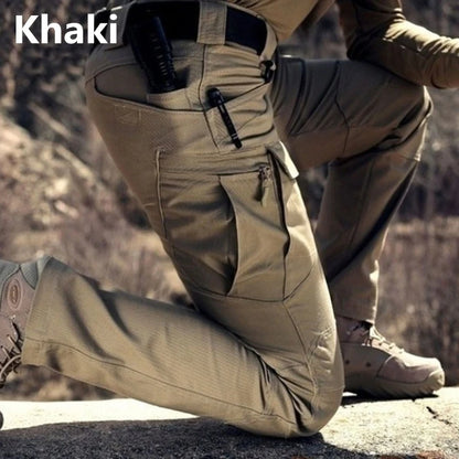 Men's Tactical Cargo Pants, up to 6XL Plus Size.  Outdoor Casual Sports Pant for Hiking,  Fishing  and Waterproof, Multi-pocket Men Trousers