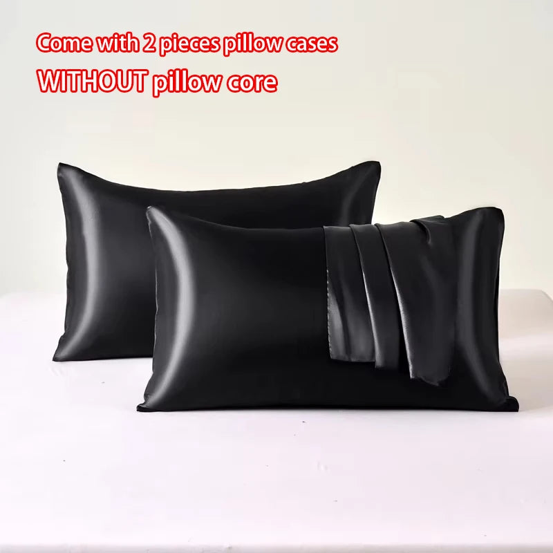 2pcs Satin Pillowcase for Skin and Hair, Satin Pillow Cases Set of 2 Soft Breathable Smooth Cooling Pillow Covers for Sleeping, Great Gifts.  Lots of colors BUT, GOLD is Hughley AVailable!!!  All others Drop down a Lot so  BL