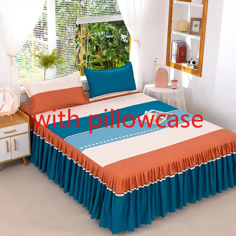 Sheet Set Household with Pillowcase Fashion Modern Water-proof Universal Skin-friendly Single Double Home Textile Bedding Luxury