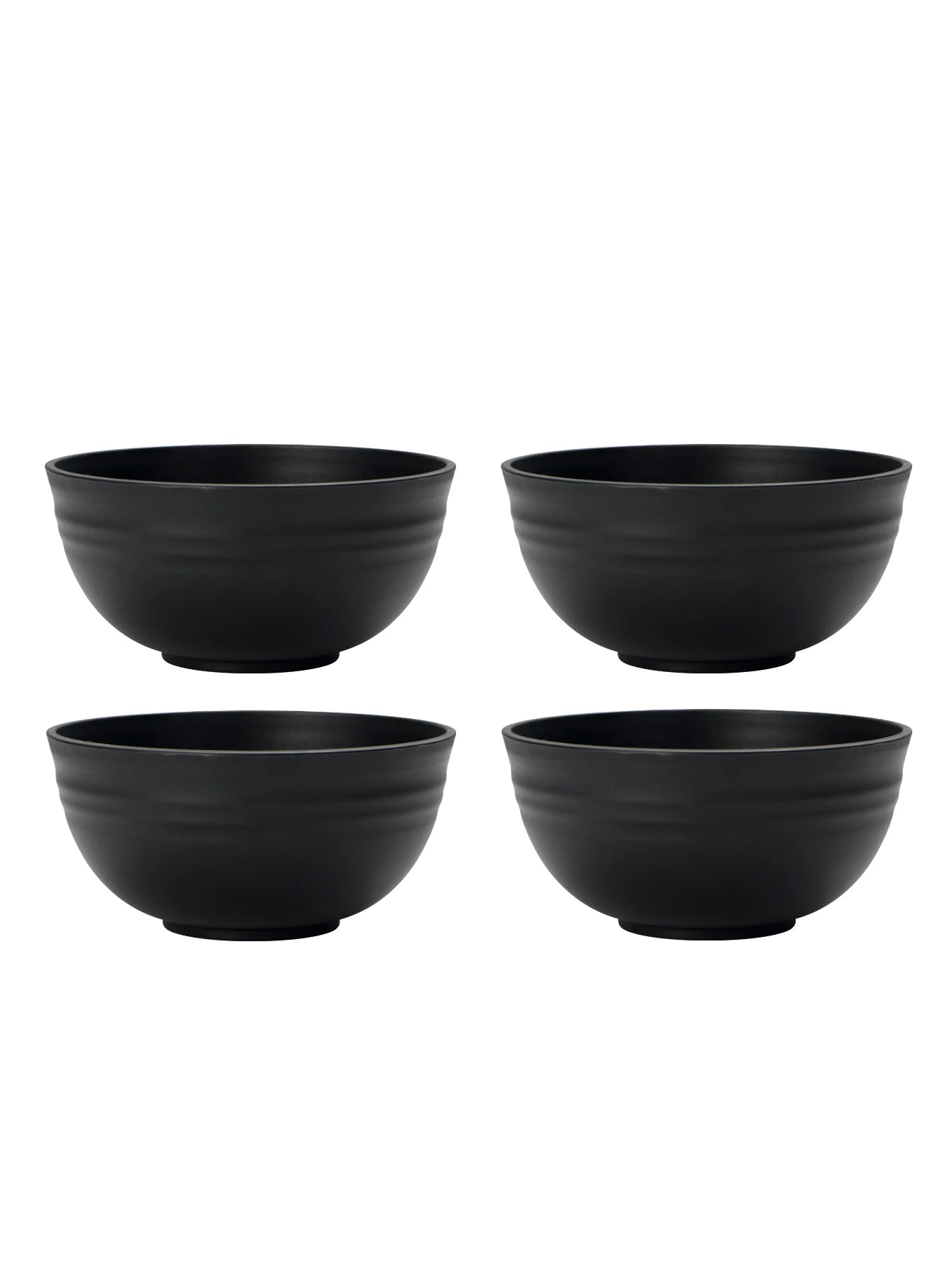 4/6/8pcs  Black grain bowl,  Reusable household plastic dinner bowl. Can hold food,  dessert,  grain,  great outdoor bowl