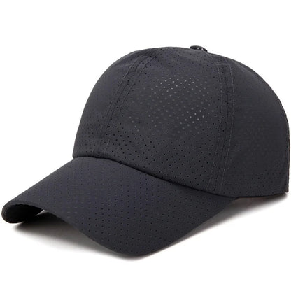 New Summer Men /Womens Snapback Quick Dry Mesh Baseball Cap /Hat .   Adjustable outdoor hat.  BLACK, WHITE,  LT GRAY Then Dk. GRAY.   Red is gone and the 4 that  are  left are from Most to Least