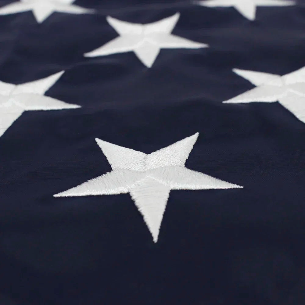Heavy Duty US 3x5 Feet Waterproof Nylon.  ""Embroidered Stars"  and  "Sewn Stripes" ,  USA/ American Flag