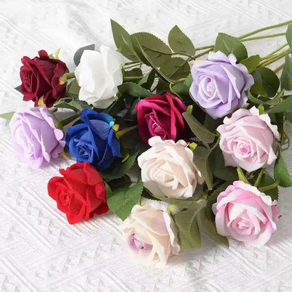 1/5/10/20pcs Roses Artificial Flowers Rose Flower Branch Artificial Red Roses Realistic Fake Rose for ANY SPECIAL OCCASION including PATRIOTIC, Home Decor